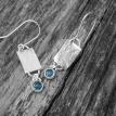 texture and blue topaz earrings $75
